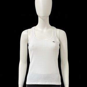 Lacoste white Tank Top Racer back Style sz…